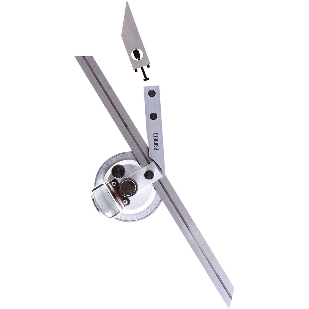 AÇI ÖLÇER 3-ÇUBUK BÜYÜTEÇLİ (150mm, 200mm, 300mm)